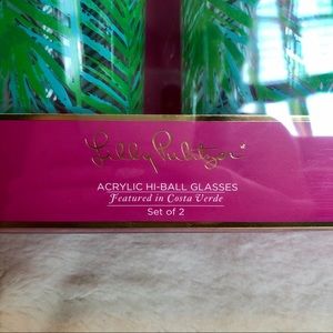 Lilly Pulitzer Dining - NIB Lilly Pulitzer hi-ball glasses Lilly Pulitzer Dining - NIB Lilly Pulitzer hi-ball glasses